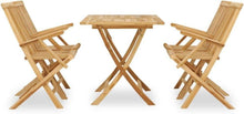 vidaXL Teak Massiv Gartengarnitur 5-TLG. Sitzgruppe