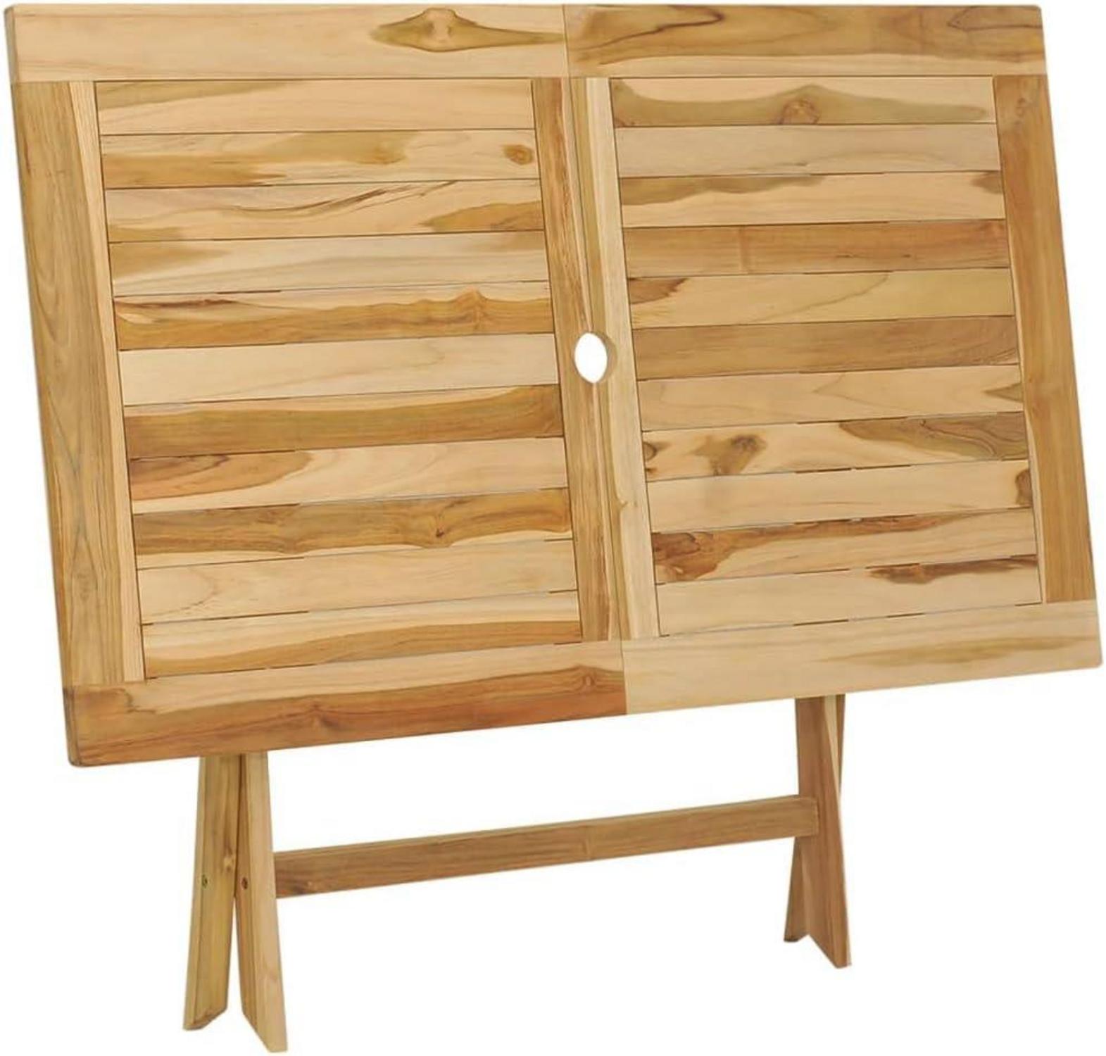 Gartengarnitur Teak Massiv 5-TLG. Sitzgruppe Gartenmöbel