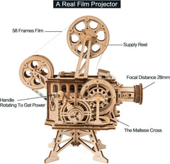 ROKR Vitascope Holzpuzzle Filmprojektor Modellbausatz Kinder