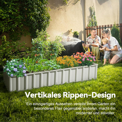 Hochbeet Metall 174x90x30cm Pflanzkübel Blumenkasten