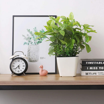 T4U 13cm Blumentopf Weiß Plastik Selbsbewässernd Eckig