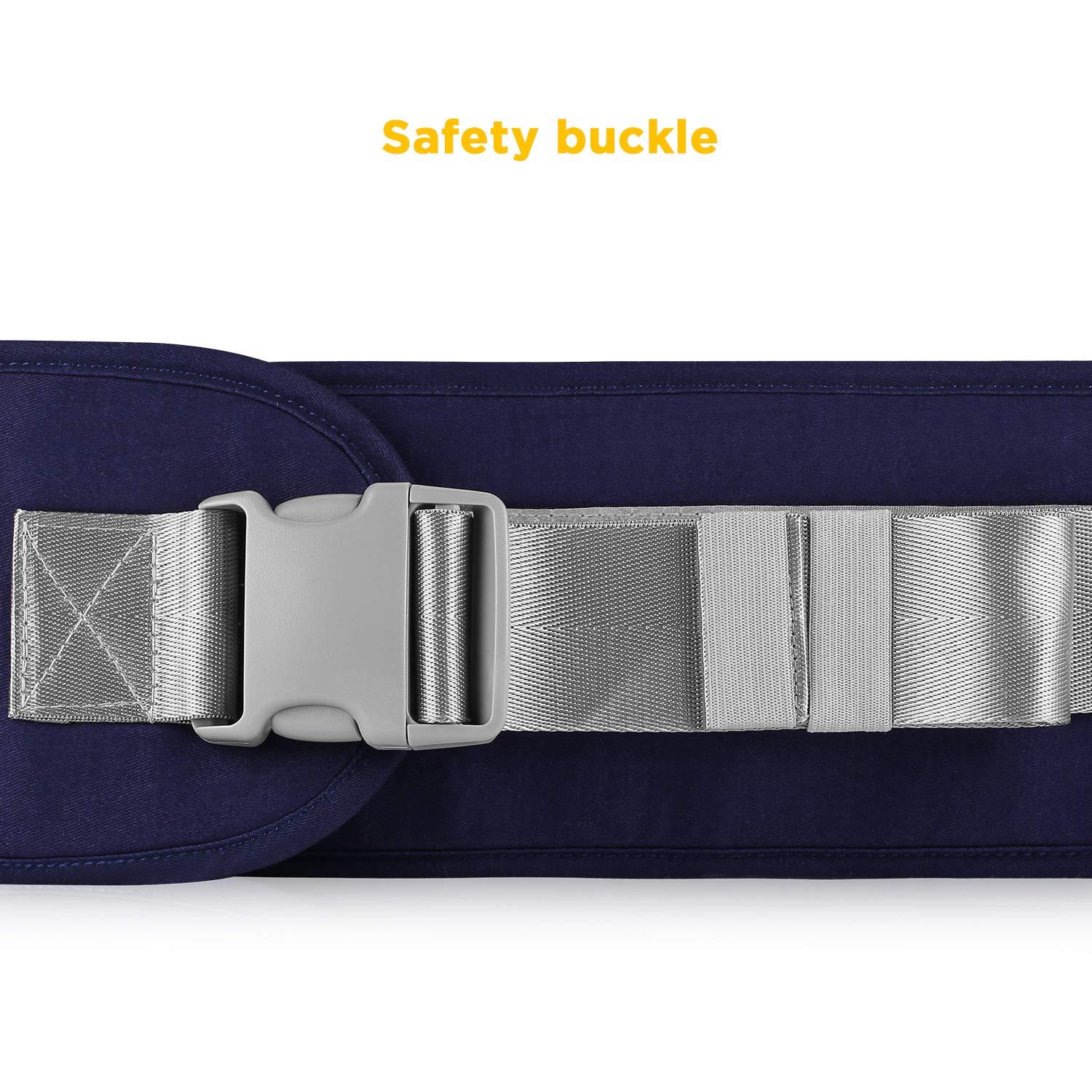 Baby Hüftsitz Taille Hocker 4 Tragepositionen 0-36 Monate Blau