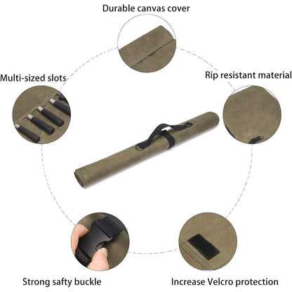 Aufbewahrungstasche für Küchenmesser, gewachstes
