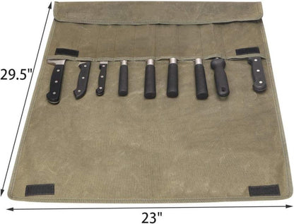 Aufbewahrungstasche für Küchenmesser, gewachstes