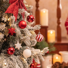 35tlg. Christbaumkugeln Set 5cm Plastik Weihnachtskugeln Rot