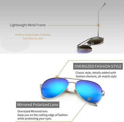 Übergroße Leichte Sonnenbrille Damen Polarisiert Moderne Brille