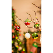 Weihnachtskugeln 6 cm Elfe Rot Grün Weiß bruchsicher