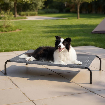 Hochwertige Hundeliege outdoor Grosse Hunde grau 124x90x20cm