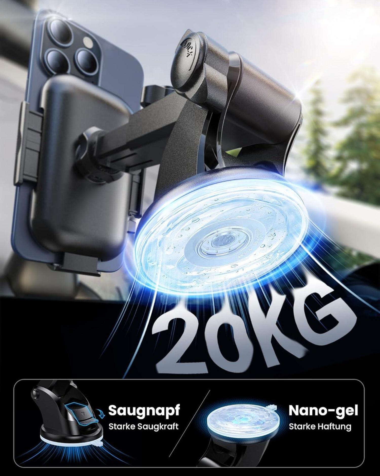 Handyhalterung Auto Saugnapf Lüftung Halterung iPhone