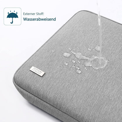 TECOOL 14 Zoll Laptoptasche Wasserdicht Grau - Kompatibel