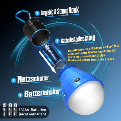 Campinglampe LED Laterne Notfallleuchte für Camping Zelt 150