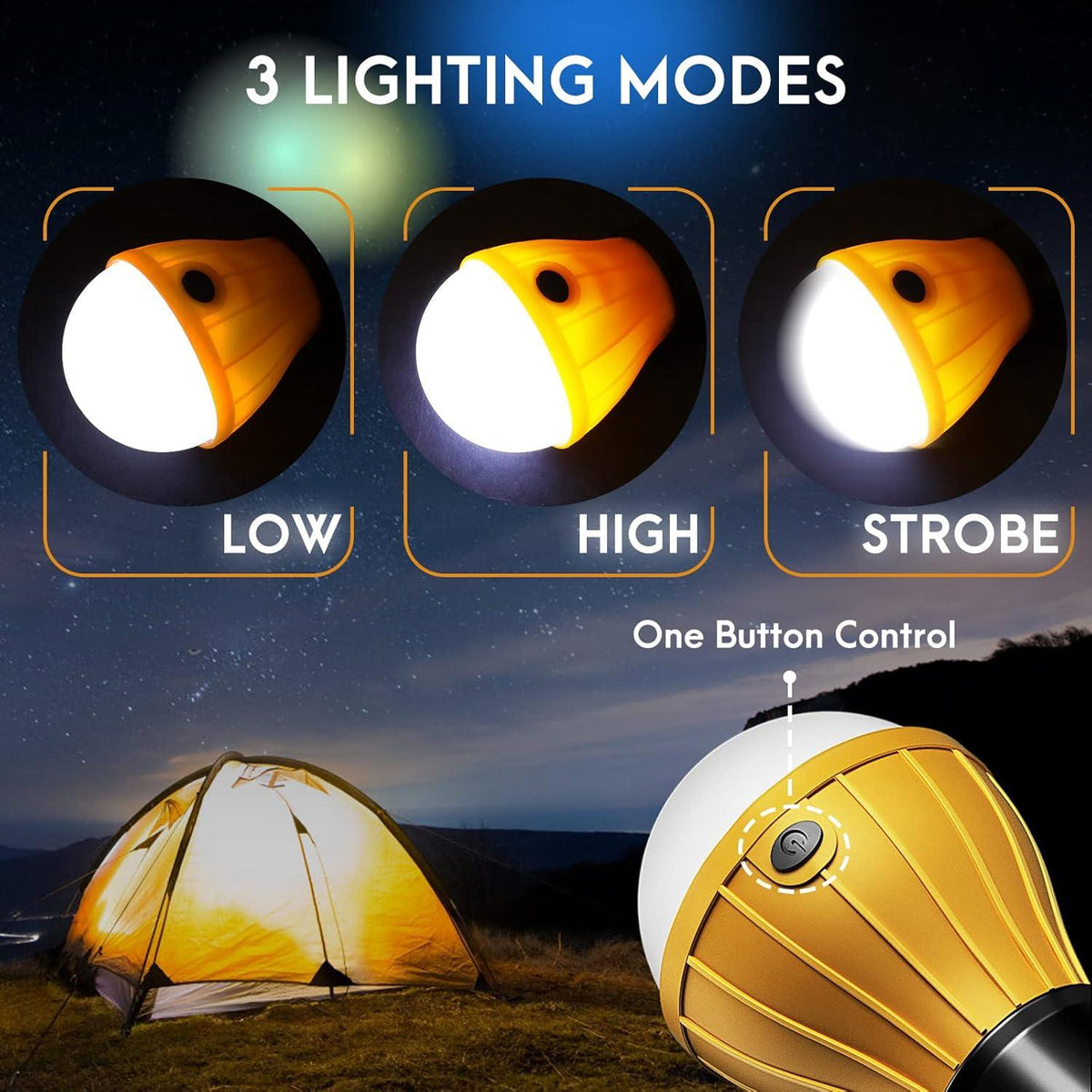 Campinglampe LED Zeltlampe Notlicht Laterne für Camping Angeln Outdoor