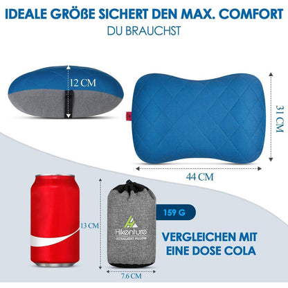 Aufblasbares Camping Kissen mit abziehbarem