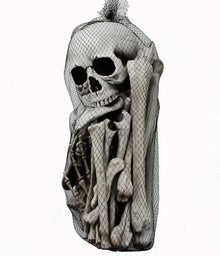 Halloween Deko Skelettknochen Totenkopf Friedhofsscenario 28-teilig