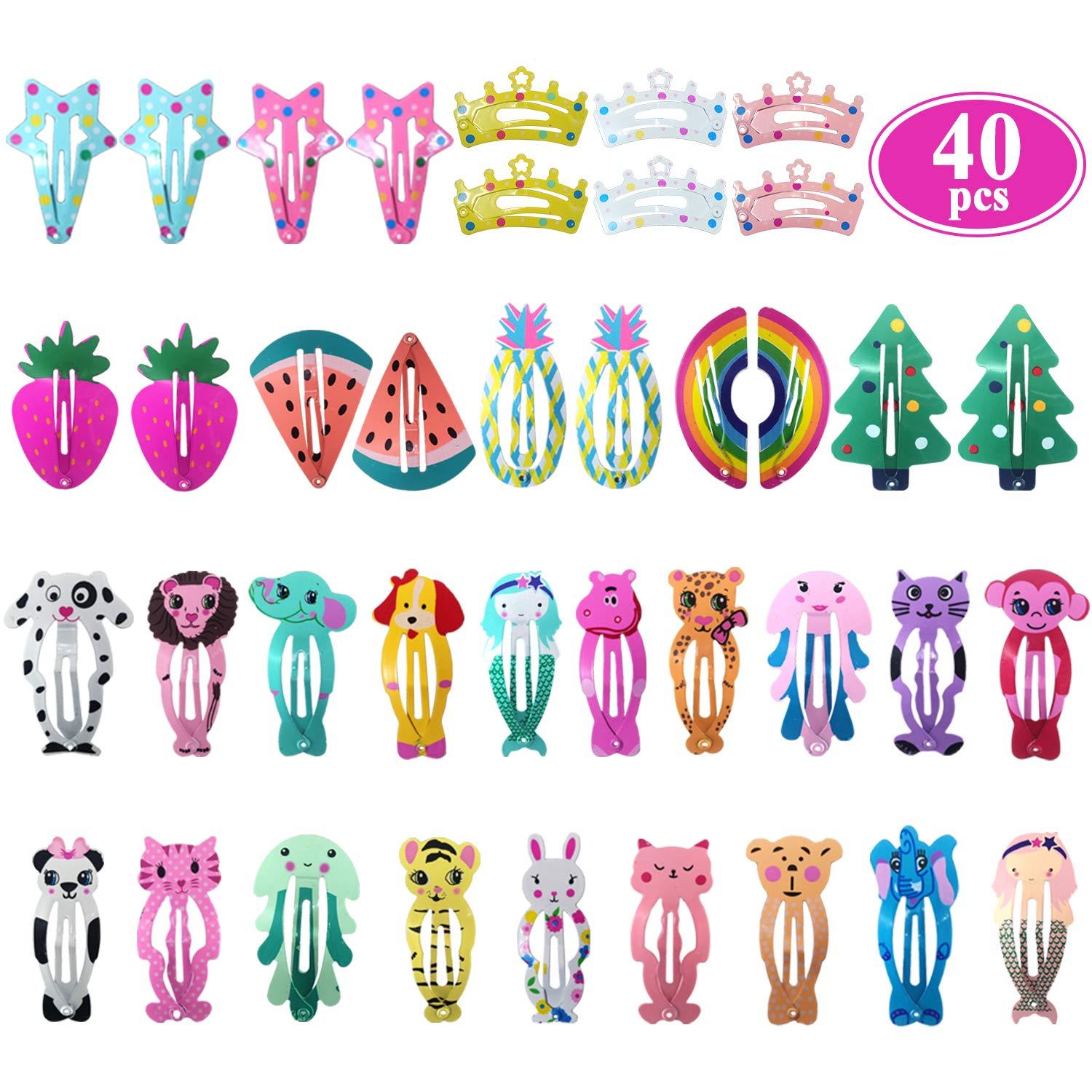 Haarspangen Mädchen Set 100 Stück 5cm Karikatur Metall Haarclips