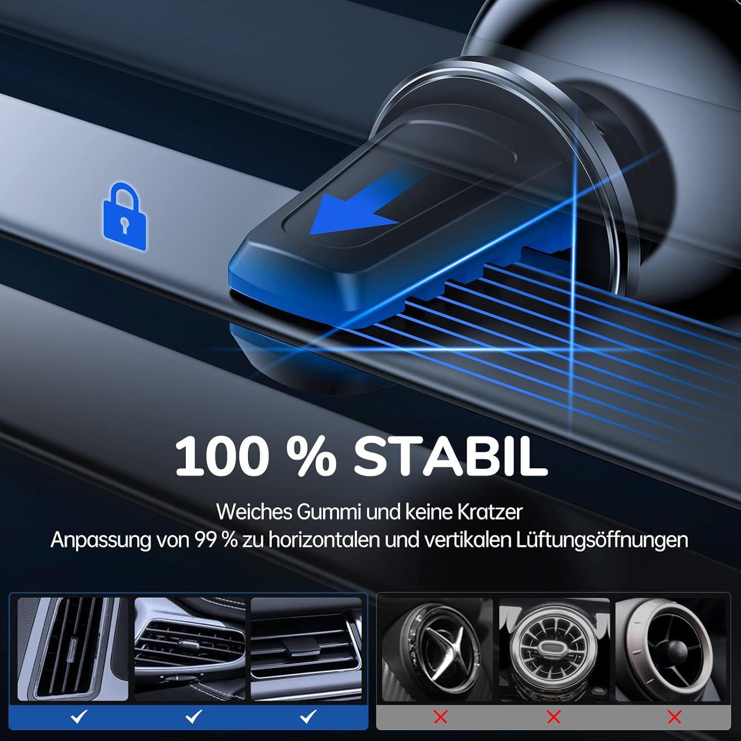 Magnetische Auto Handyhalterung 360 Grad Drehbar Lüftungs-KFZ