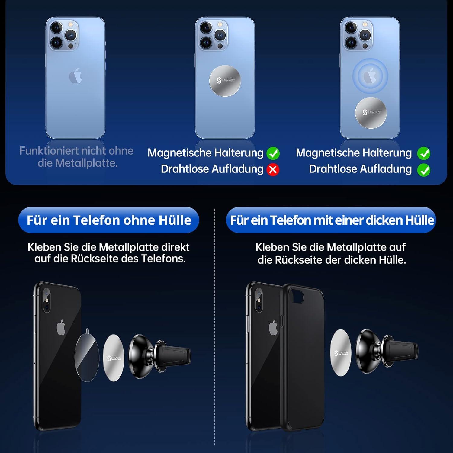 360° Syncwire Magnetische Auto Handyhalterung Lüftungs-KFZ Halterung iPhone