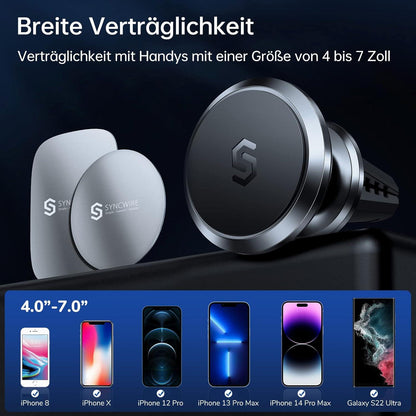 Magnetische Auto Handyhalterung 360 Grad für iPhone Samsung Huawei GPS