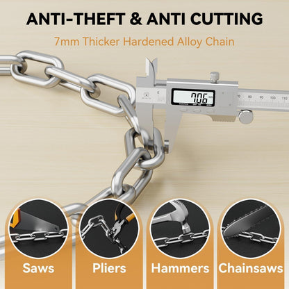 Fahrradschloss Zahlenschloss 90cm hohe Sicherheitsstufe