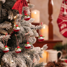Eisen Weihnachtsglocken 12er Set 4cm Rot