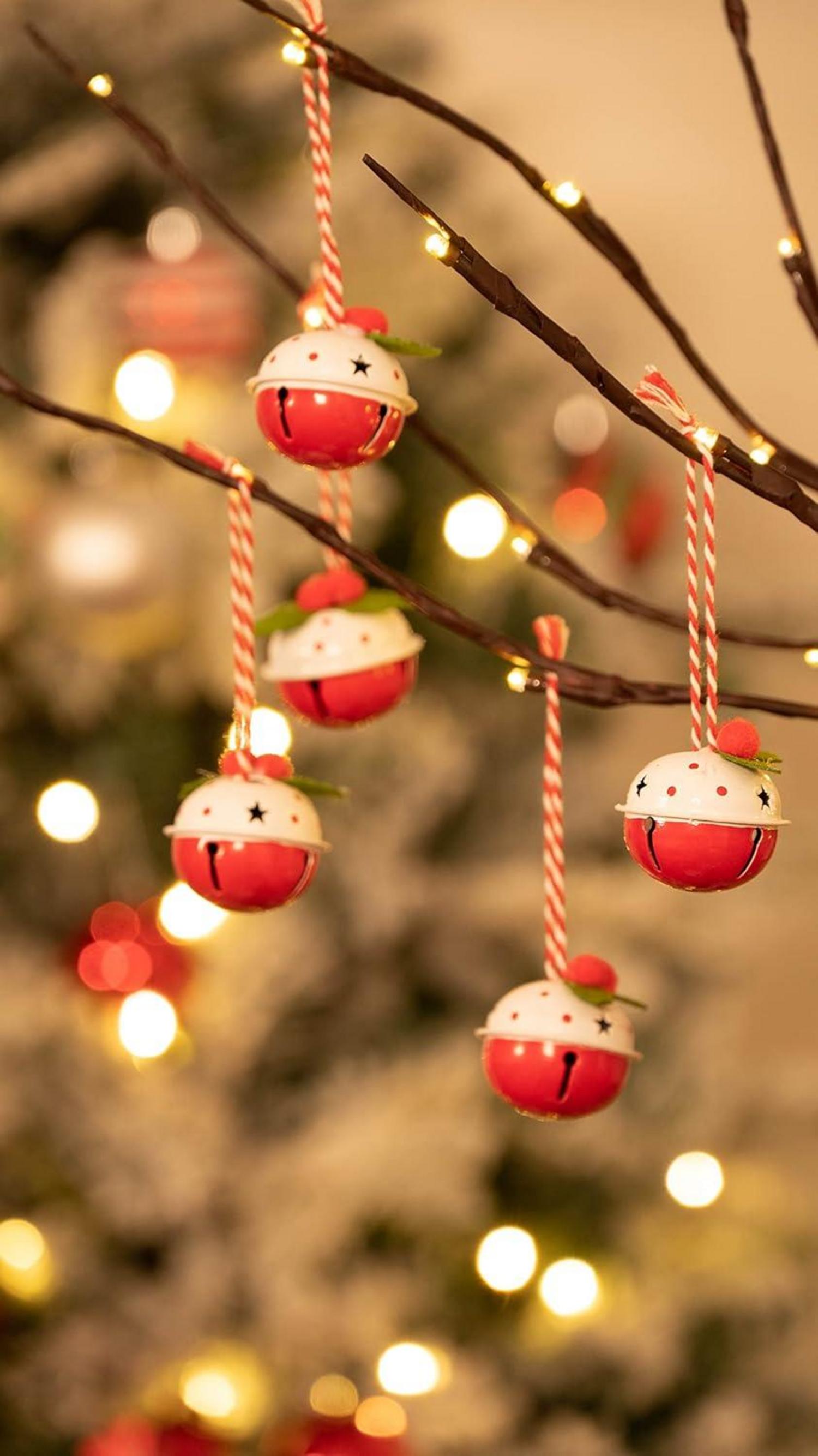 Eisen Glöckchen Weihnachtsanhänger 12er Set 4.2cm Christbaumschmuck