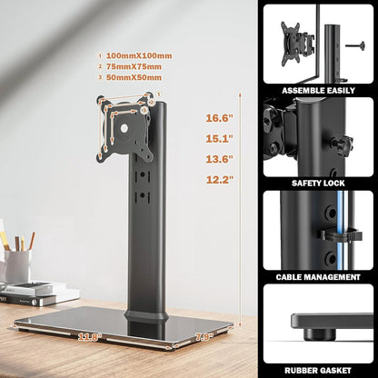LCD Monitorständer freistehend 33-81,3 cm höhenverstellbar 35 kg