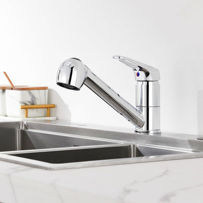 Moderne Einhebel Küchenarmatur mit 2 Strahlarten und ausziehbarer