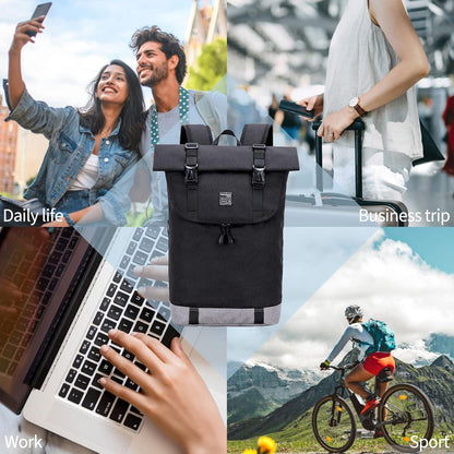 EverVanz Laptop-Rucksack Wasserdichter Roll Top