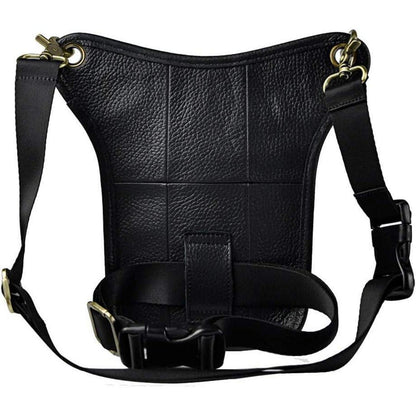 Leder Beintasche Vintage für Herren & Damen - Bauchtasche Outdoor