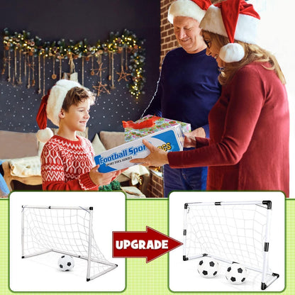 Dreamon 2er Set Kinder Fußballtore mit Fußball und Pumpe