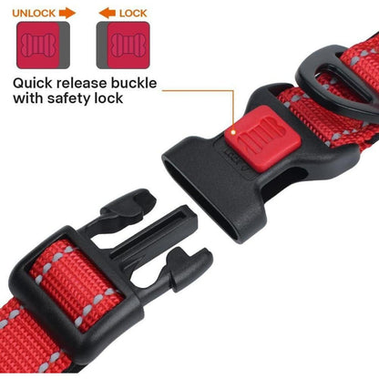 Taglory Hundehalsband Neopren Nylon Reflektierend Große