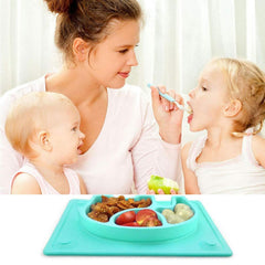 SILIVO Baby Teller Silikon Rutschfester Kinder Tischset