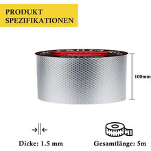 Wasserdichtes Aluminium Klebeband 10cm x 5m Selbstklebend