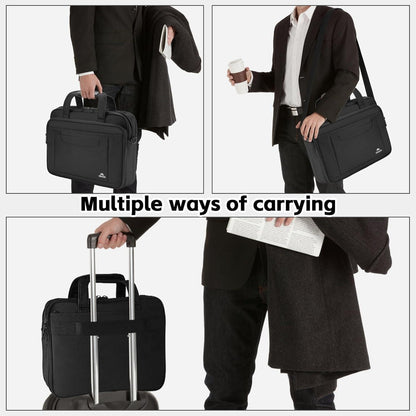 Große Laptoptasche 17,3 Zoll Schwarz wasserdicht - Business