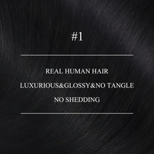 Echthaar Nanoring Extensions Schwarz 40 cm - 50g