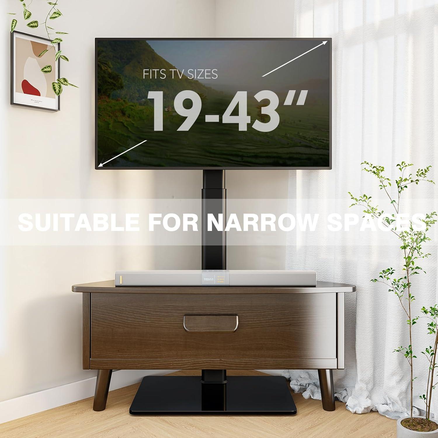 TV Ständer Halterung 100 Grad schwenkbar 19-43 Zoll LCD LED OLED TVs