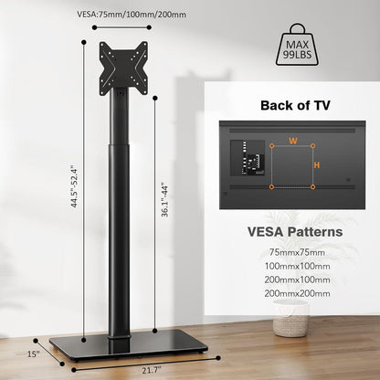 Universal TV Ständer Halterung 100 Grad schwenkbar 19-43 Zoll TVs LED LCD OLED