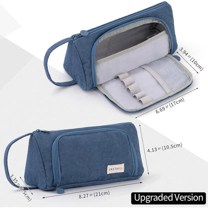 Großes Federmäppchen Schreibwarenbeutel Violett für Schule