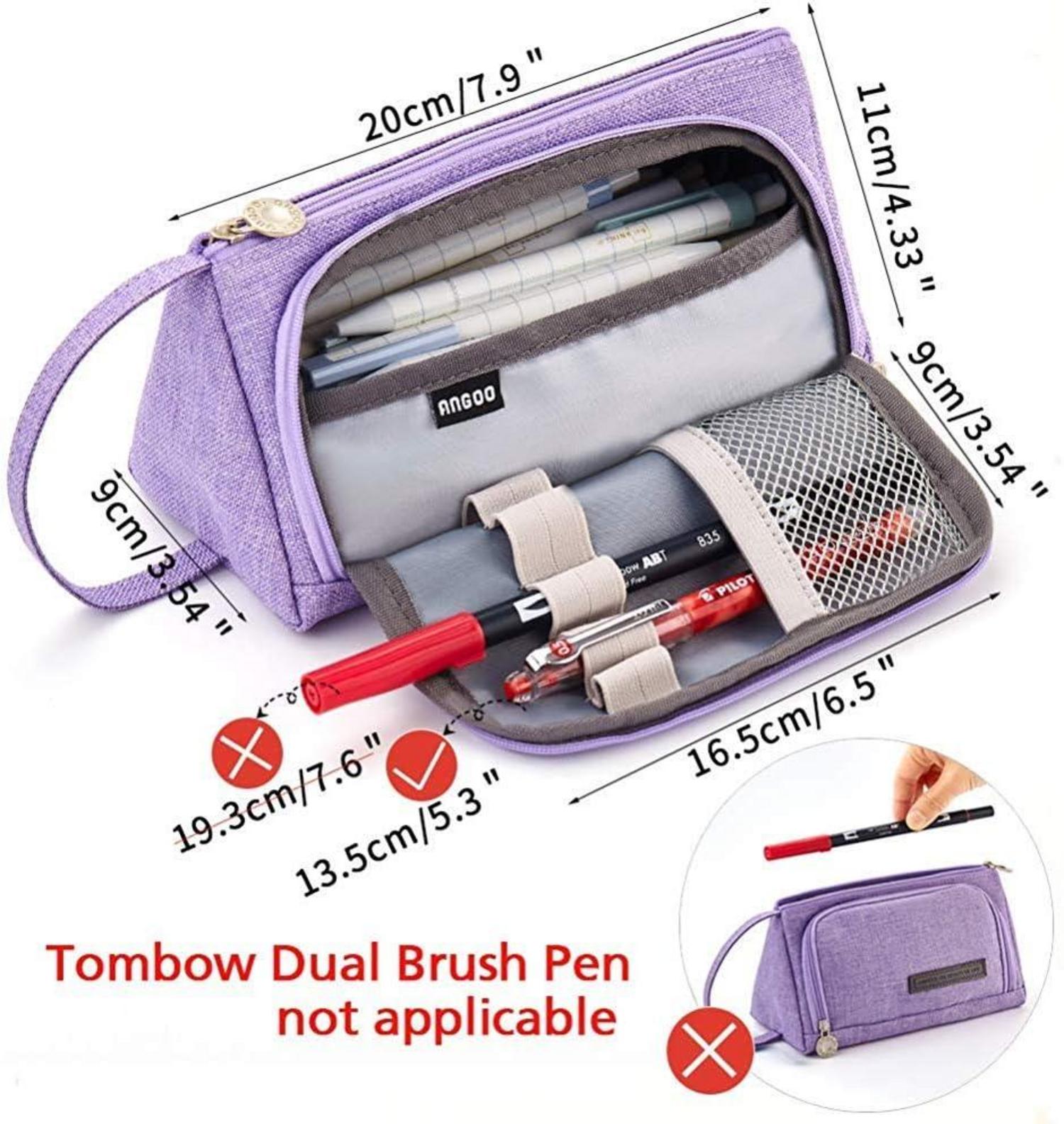 Großes EASTHILL Federmäppchen für Schule Büro Geschenk - Violett