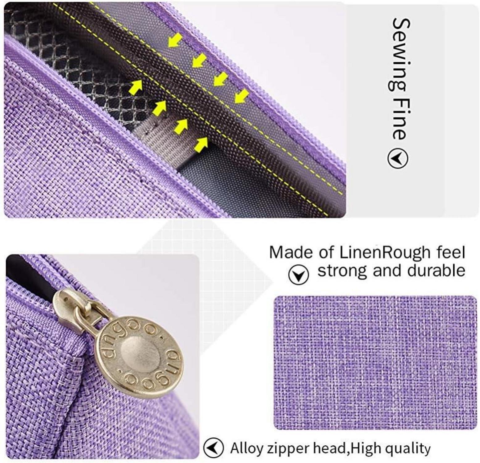 EASTHILL Federmäppchen großes Fassungsvermögen Schreibwarenbeutel Violett
