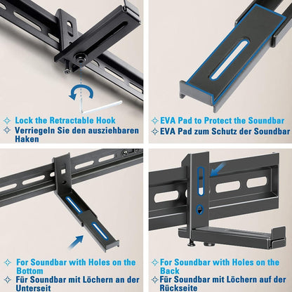 Universal Soundbar Halterung bis