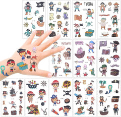 Piraten Temporäre Tattoos Set Kindergeburtstag Mitgebsel