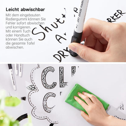 Schuttle Art 60 schwarze Magnet-Whiteboard-Marker-Set
