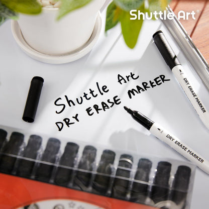 Schuttle Art 60 schwarze Magnet-Whiteboard-Marker-Set