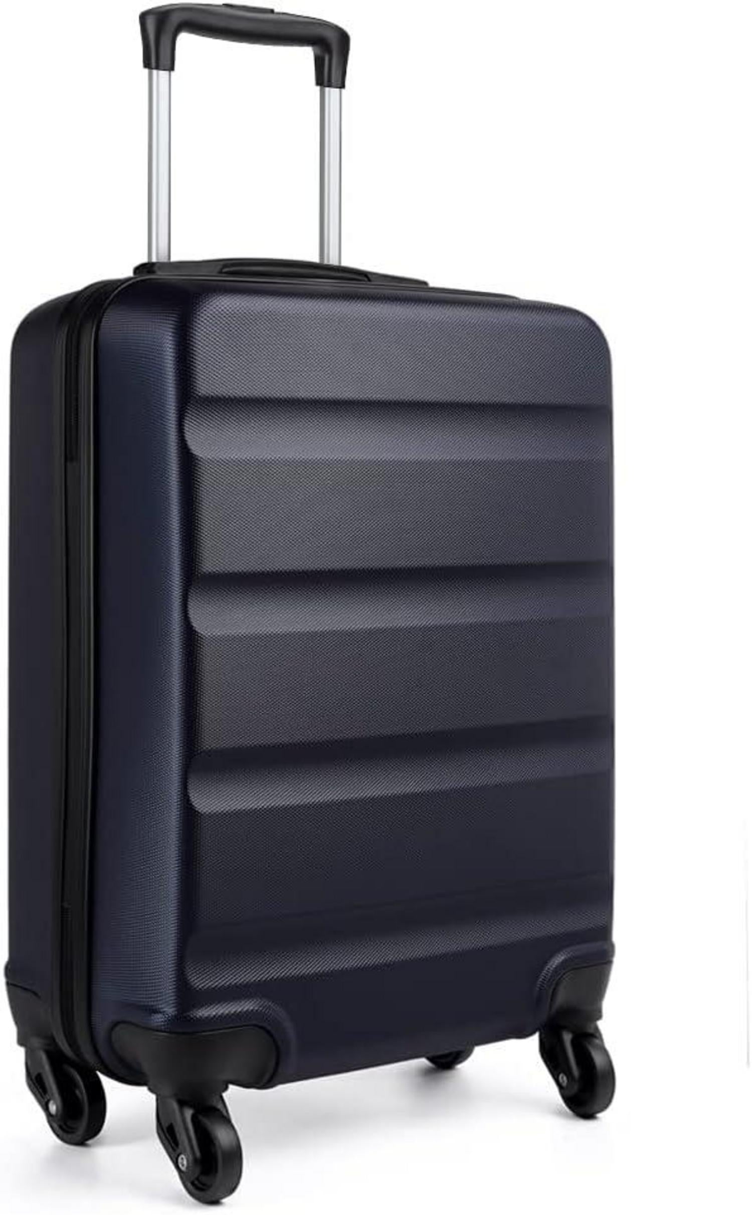 Handgepäck Reisekoffer TSA Schloss Rollen Dunkelblau ABS 55x38x20cm