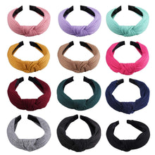 12er Set bunte Knoten Stirnbänder für Damen und Mädchen