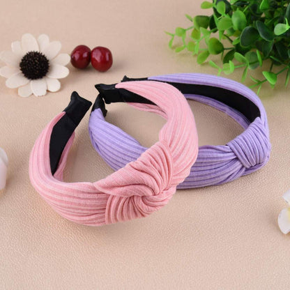 SIQUK Damen Knoten Stirnband Set, 12 Farben, Haarband Mädchen