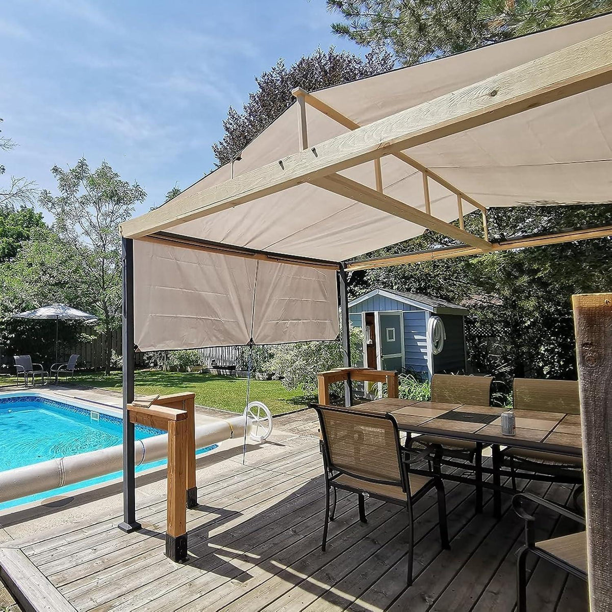 Wasserdichte Campingplane 3x6m – UV-Schutz & Hängematten Tarp