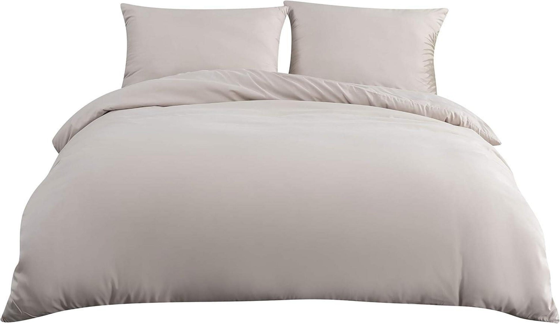 Bettwäsche Mikrofaser Beige 135x200cm + 80x80cm Set