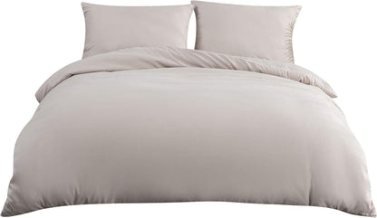 Bettwäsche Mikrofaser Beige 135x200cm + 80x80cm Set